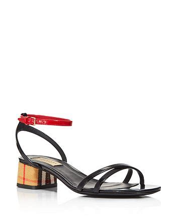 burberry anthea sandals|Women's Anthea Patent Leather Block Heel Sandals In Black.